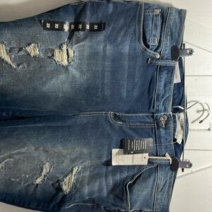 Torrid boyfriend  relaxed straight leg fit womens sz 22 blue mid wash NWT